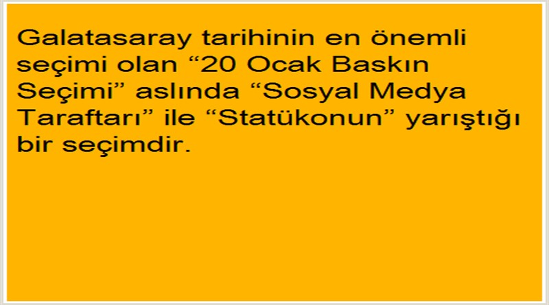Sosyal Medyanın "Seçimi"