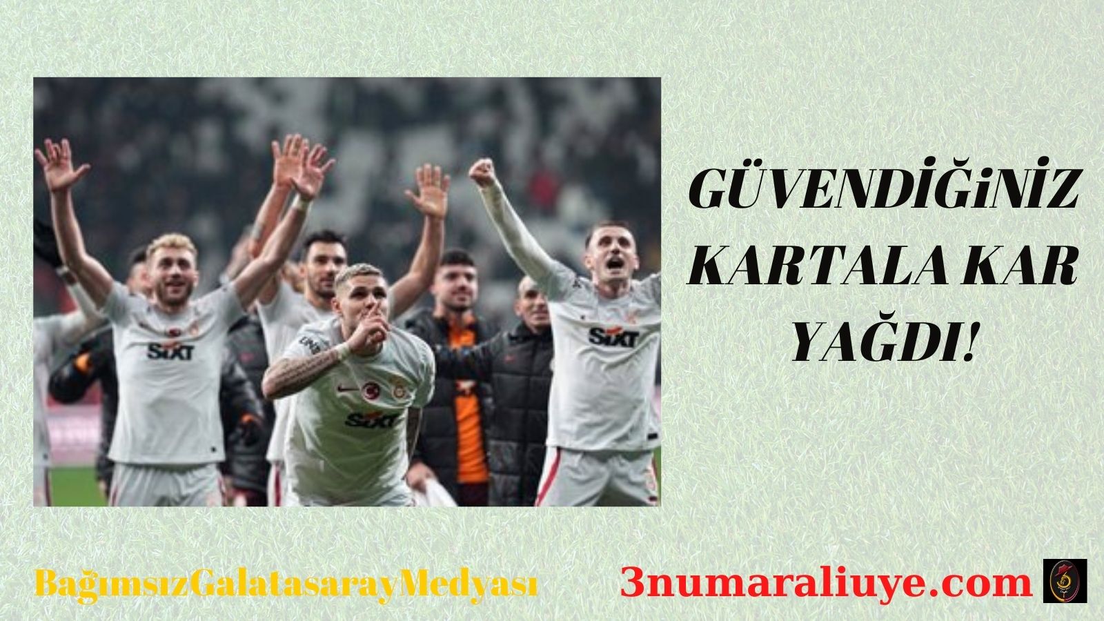 GÜVENDİĞİNİZ KARTALA KAR YAĞDI!