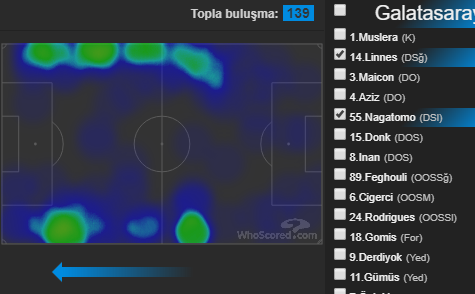  Şekil 3. Linnes-Nagatomo Isı Haritası