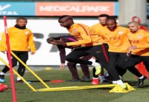 Galatasaray'ın yeni transferleri antrenmanda